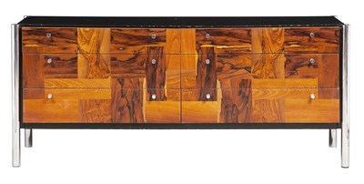 Lot 250 - Rougier Rosewood and Chromed Metal Long Chest...