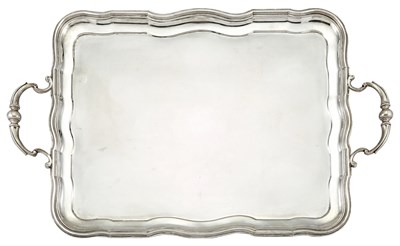 Lot 206 - George V Sterling Silver Two-Handle Tray...