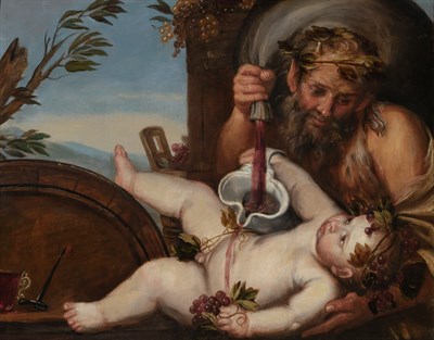 Lot 52 - French School 18th-19th Century A Satyr with...