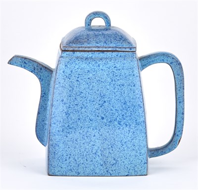 Lot 171 - A Chinese Robin's Egg Glazed Yixing Pottery...