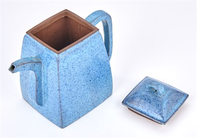 Lot 171 - A Chinese Robin's Egg Glazed Yixing Pottery...