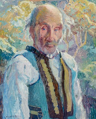 Lot 20 - Sigurd Skou American, 1875-1929 Breton Farmer,...