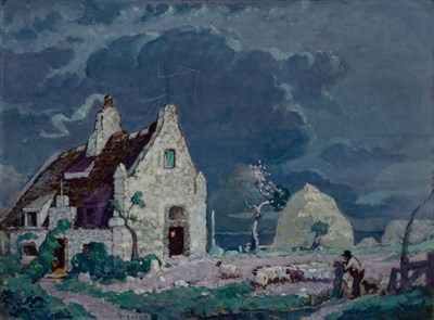 Lot 33 - Charles Lasar American, 1856-1936 Chapel...
