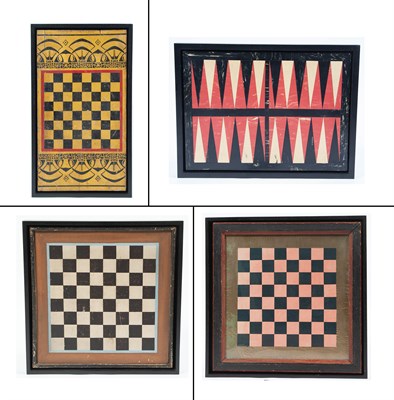 Lot 1264 - Group of Four Game Boards 19th/20th Centuries...