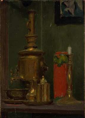 Lot 98 - 20th Century School Still Life with Samovar...