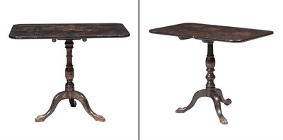 Lot 329 - Pair of Chinese Export Black Lacquer and...
