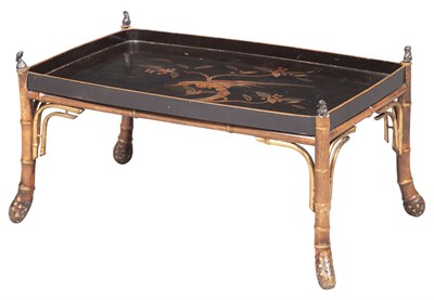 Lot 327 - Japanese Lacquer Bronze-Mounted Parcel-Gilt...