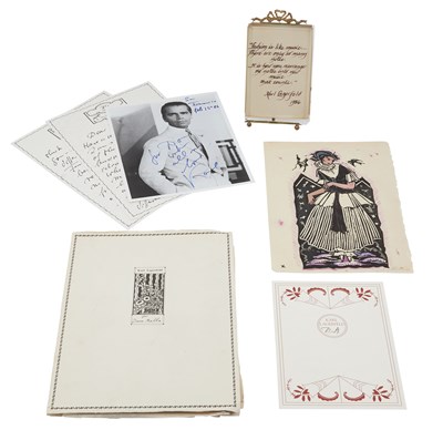 Lot 125 - KARL LAGERFELD Inscribed photograph and...