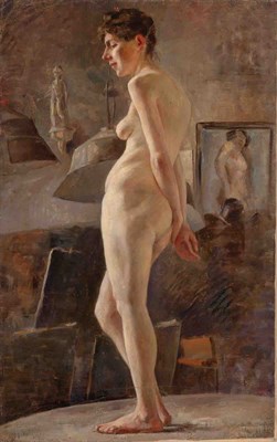 Lot 99 - 20th Century School Standing Nude Inscribed...