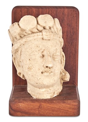 Lot 363 - A Gandharan Stucco Head of a Youth 4th-5th...