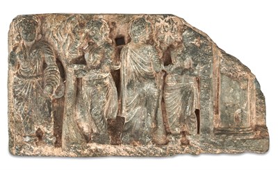 Lot 362 - A Gandharan Gray Schist Relief Carving of...