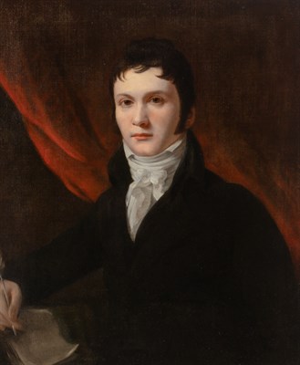 Lot 1001 - American School 19th century Portrait of a...