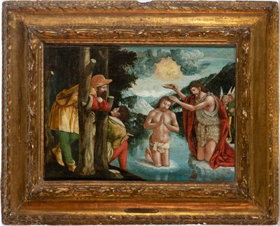 Lot 6 - Attributed to Vincenzo Civerchio The Baptism...