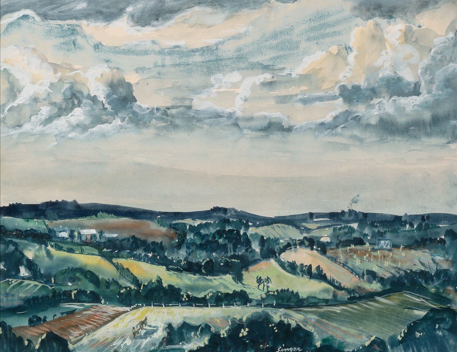 Lot 59 - Clyde Singer American, 1908-1999 Southern Ohio,...