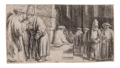 Lot 182 - Rembrandt van Rijn (1606-1669) JEWS IN THE...
