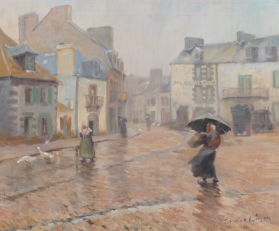 Lot 1043 - Corwin Knapp Linson American, 1864-1934 Rain...