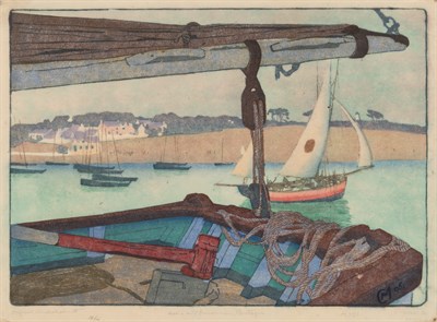 Lot 136 - Carl Moser (1873-1939) BRETONISCHES DORF VOM...