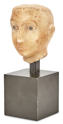 Lot 86 - South Arabian Alabaster Head from Yemen Circa...