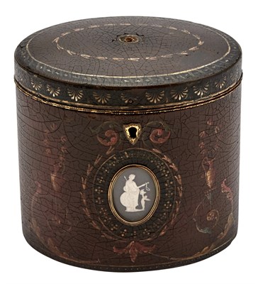 Lot 274 - George III Fire-Gilt Brass and Leather-Bound...
