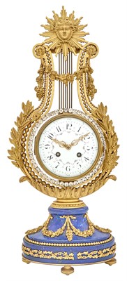 Lot 267 - Louis XVI Style Gilt Bronze and Lapis Clock...