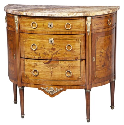 Lot 184 - Louis XVI Style Gilt-Metal Mounted Tulipwood...