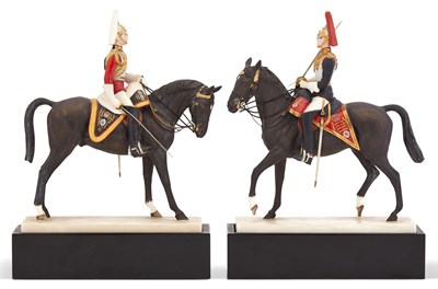 Lot 280 - Two Royal Worcester Porcelain Equestrian...