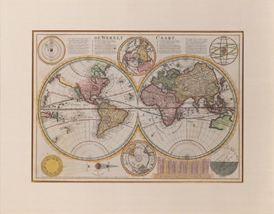 Lot 69 - [MAP--WORLD] DANCKERTS, CORNELIS. De Werelt...