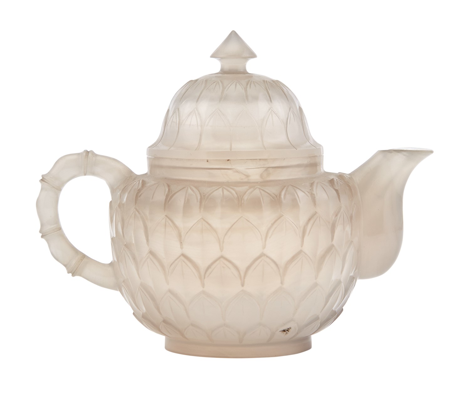 Lot 97 - A Chinese Mughal-Style Agate Wine Pot Qing...