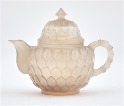 Lot 97 - A Chinese Mughal-Style Agate Wine Pot Qing...