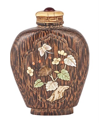 Lot 14 - An Embellished Bamboo Snuff Bottle Possibly...