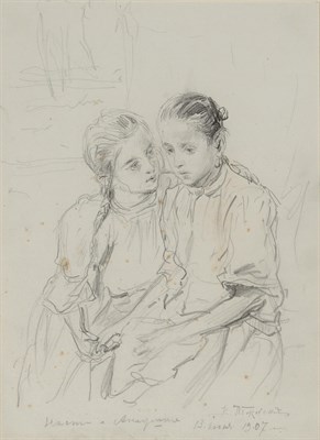Lot 74 - Vladimir Egorovich Makovsky Russian, 1846-1920...