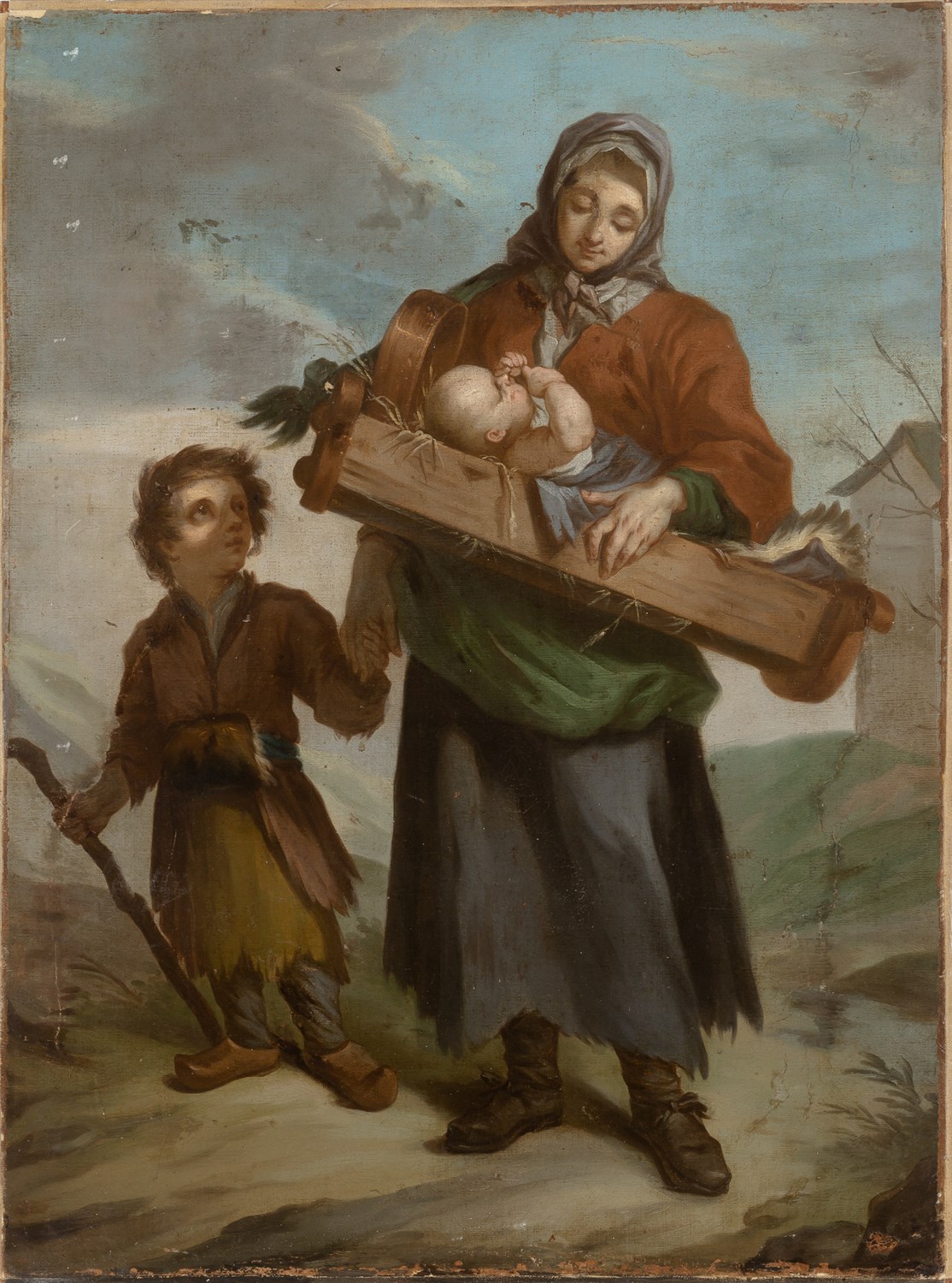 Lot 83 - Continental School 19th Century Mother and...