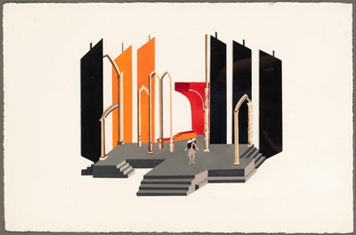 Lot 100 - 20th Century School Stage Design Gouache on...