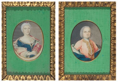 Lot 62 - Russian School 19th Century Portraits: Two...