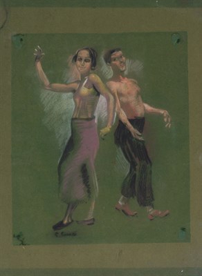 Lot 85 - 20th Century School Couple Dancing Signed...