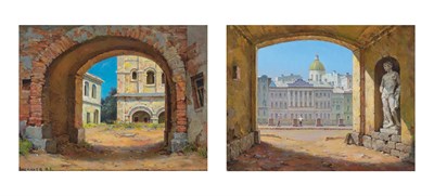 Lot 96 - Ivan Vasiliev Russian, 20th Century (i) City...