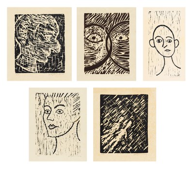 Lot 47 - Lester Johnson (1919-2010) MAN IN WOODCUT,...