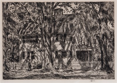 Lot 79 - Childe Hassam (1859-1935) THE LION GARDINER...