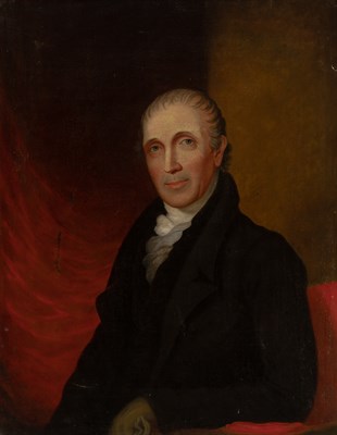 Lot 1160 - American School 19th century Portrait of...
