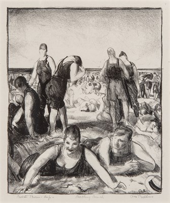 Lot 17 - George Bellows (1882-1925) BATHING BEACH...