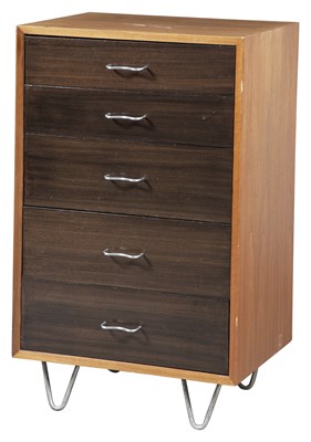 Lot 248 - A Two-Toned Walnut 4610 Chest of Drawers...