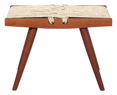 Lot 290 - George Nakashima Walnut Grass Seated Stool...