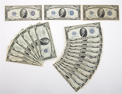 Lot 3085 - United States 1934 to 1953 $10 Silver...