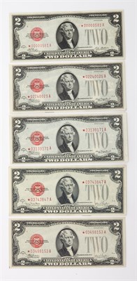 Lot 3086 - United States 1928 to 1963 USN Two Dollar Bank...