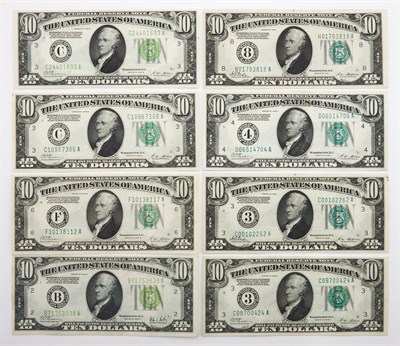 Lot 3092 - United States 1928 FRN Ten Dollar Bank Notes...