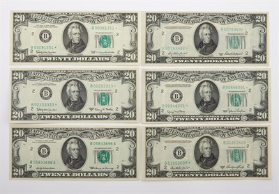 Lot 3096 - United States 1950 to 1969 FRN Twenty Dollar...