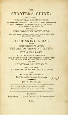 Lot 282 - [SPORTING--DOGS] Two nineteenth-century books...