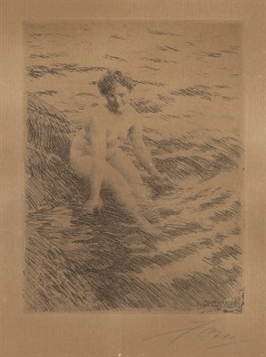 Lot 85 - Anders Zorn (1860-1920) WET (ASPLUND 240;...
