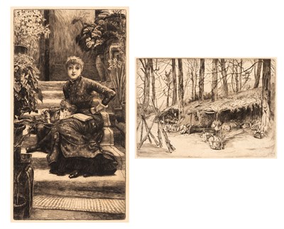 Lot 83 - James Tissot (1836-1902) LA SOEUR AINEE; LE...