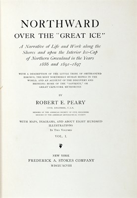 Lot 89 - PEARY, ROBERT E. Northward Over the "Great Ice....